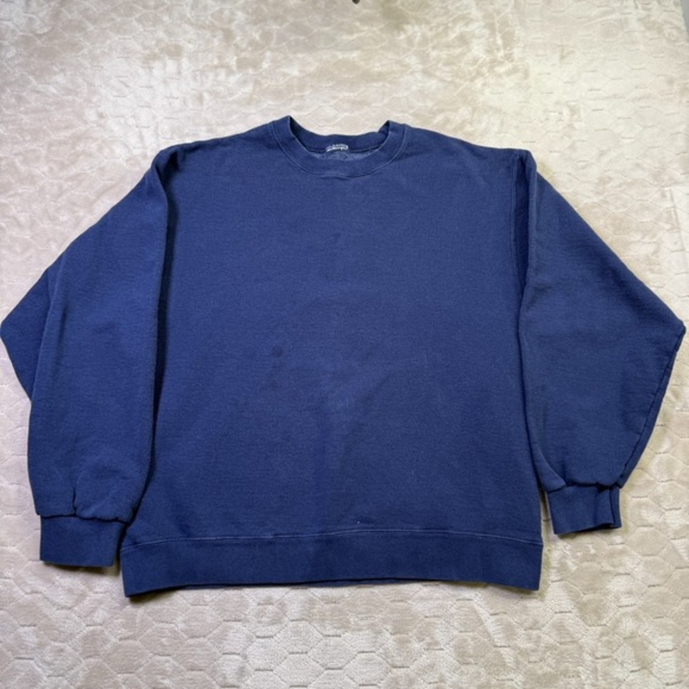 VTG‎ 90s Mens Crew Neck Sweatshirt Sz XL Faded Worn Cut Tag Blank No Print